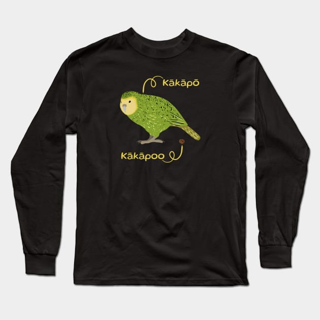 Kakapo VS Kakapoo Long Sleeve T-Shirt by BinChickenBaby